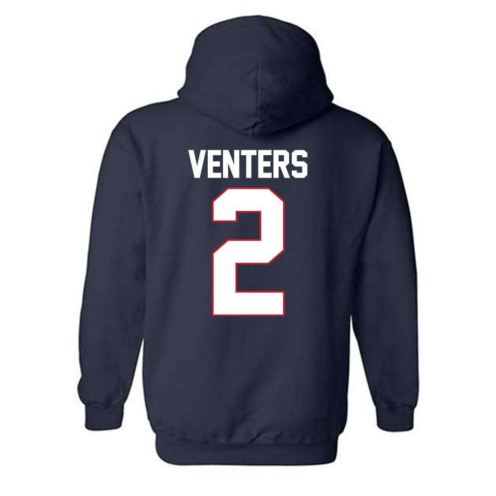 Gonzaga - NCAA Men's Basketball : Steele Venters - Hooded Sweatshirt-1