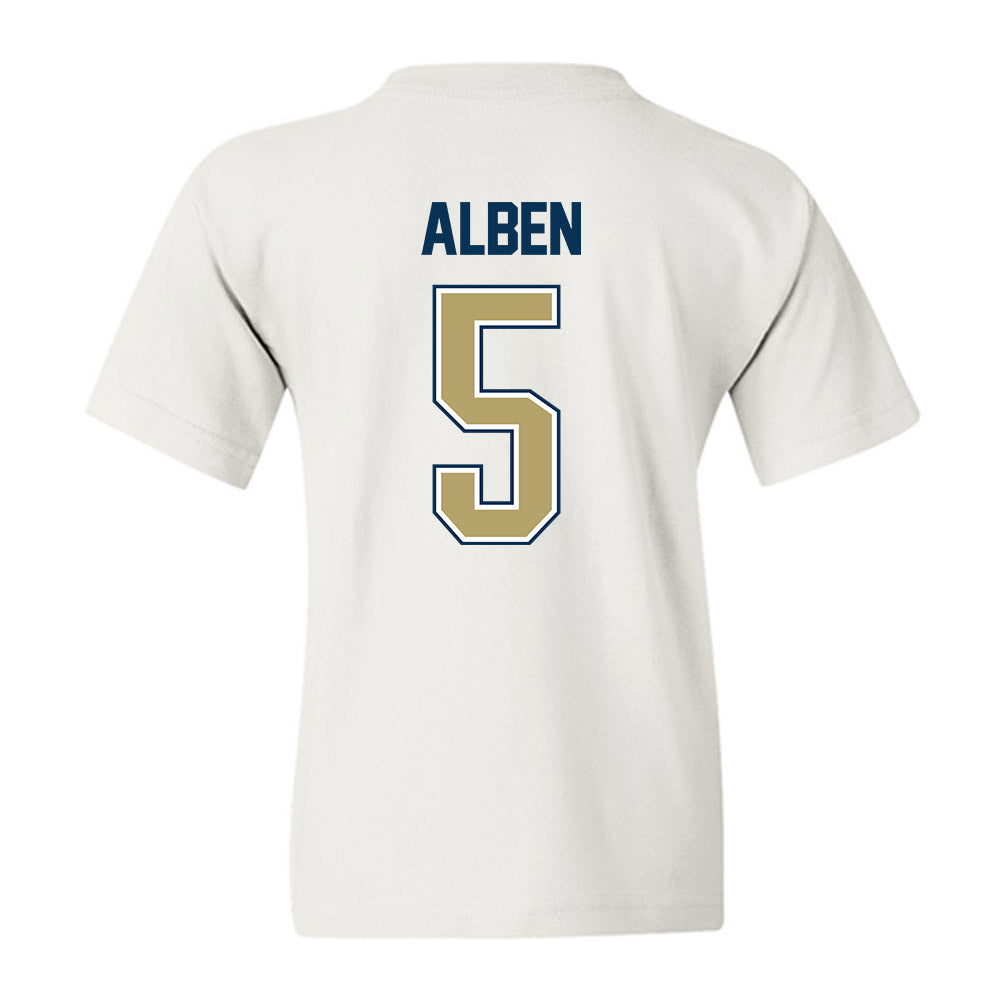 Georgia Tech - NCAA Women's Basketball : Catherine Alben - NCAA® March Madness® 2025 Shersey Youth T-Shirt-1