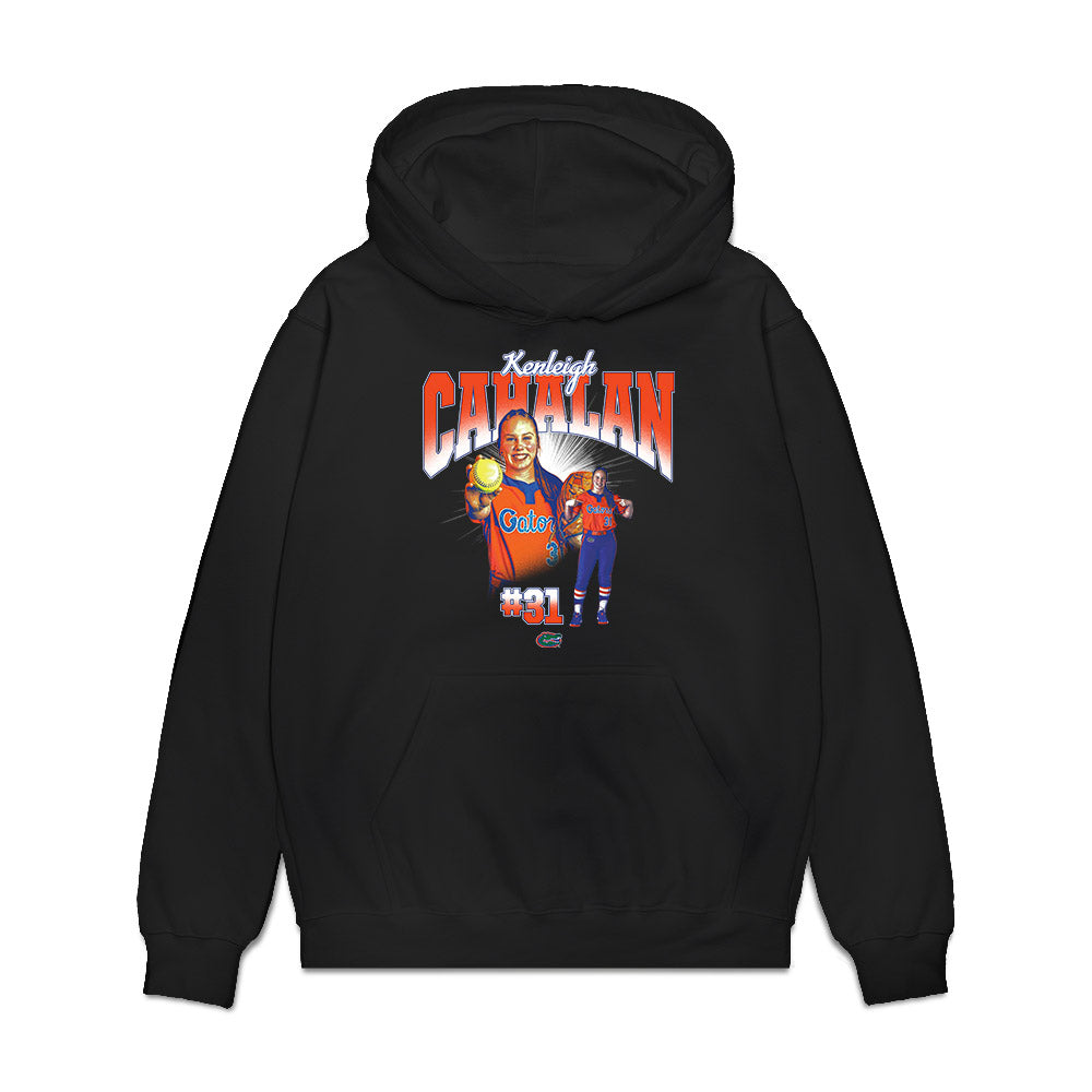 Florida - NCAA Softball : Kenleigh Cahalan - Collage Premium Hooded Sweatshirt-0