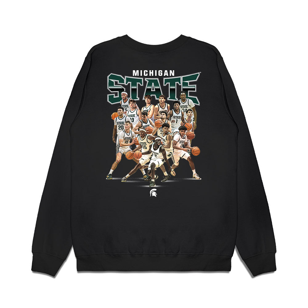 Michigan State - NCAA Men's Basketball : - NCAA® March Madness® 2025 Sweet 16 Team Premium Crewneck Sweatshirt-1