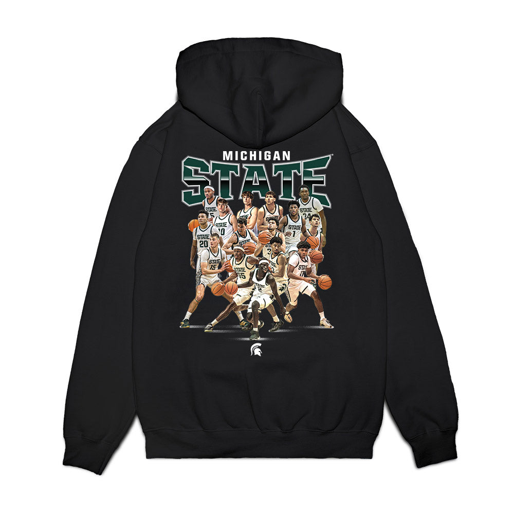 Michigan State - NCAA Men's Basketball : - NCAA® March Madness® 2025 Sweet 16 Team Premium Hooded Sweatshirt-1