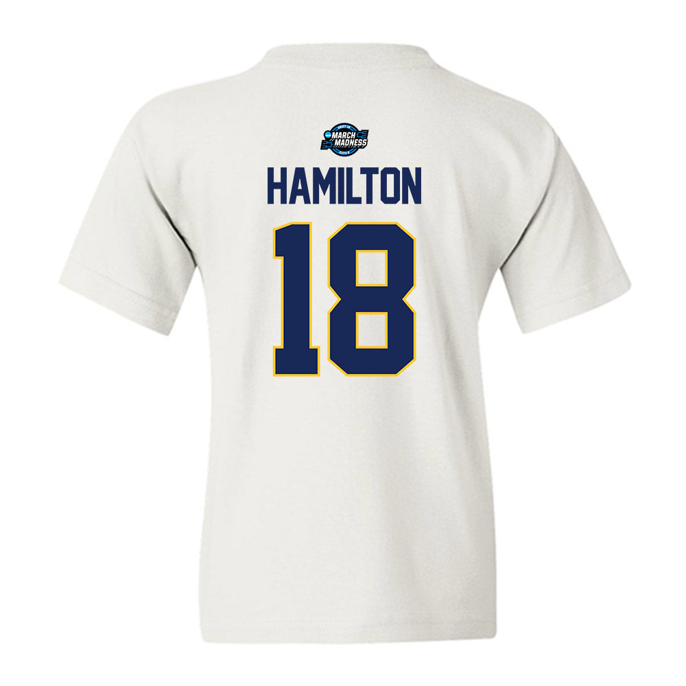 Marquette - NCAA Men's Basketball : Caedin Hamilton - NCAA® March Madness® 2025 Sweet Sixteen Shersey Youth T-Shirt-1