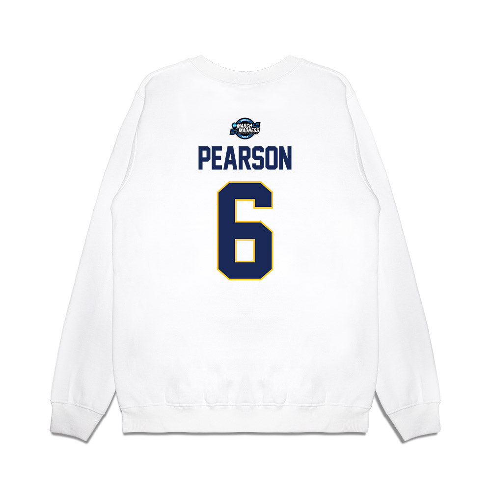 Marquette - NCAA Men's Basketball : Sheek Pearson - NCAA® March Madness® 2025 Sweet Sixteen Shersey Premium Crewneck Sweatshirt-1
