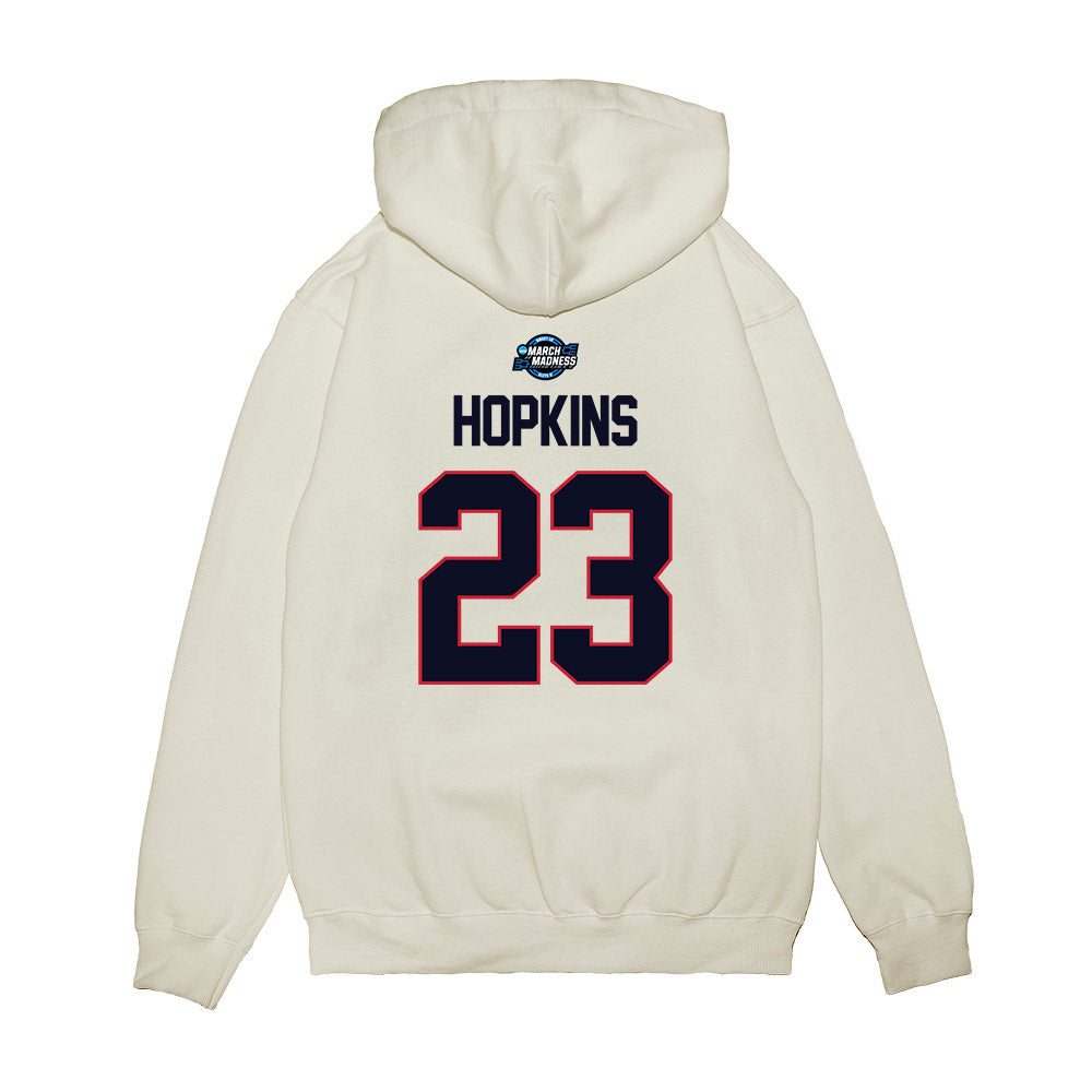 St. Johns - NCAA Men's Basketball : Bryce Hopkins - NCAA® March Madness® 2025 Sweet Sixteen Shersey Premium Hooded Sweatshirt-1