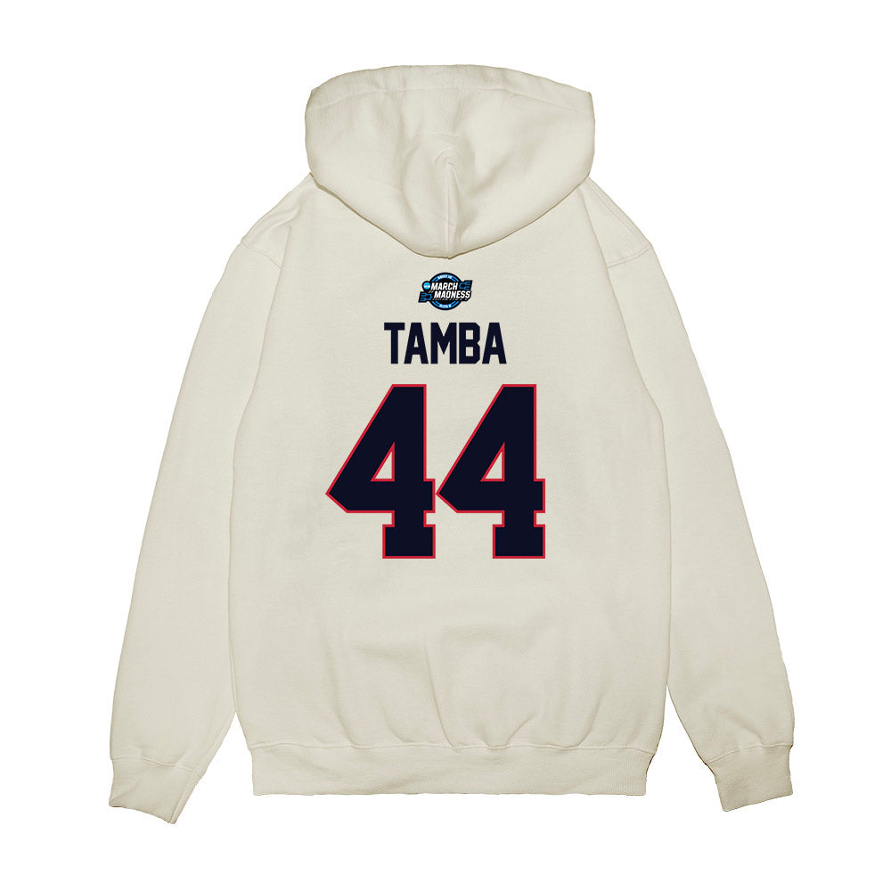 St. Johns - NCAA Men's Basketball : Handje Tamba - NCAA® March Madness® 2025 Sweet Sixteen Shersey Premium Hooded Sweatshirt-1