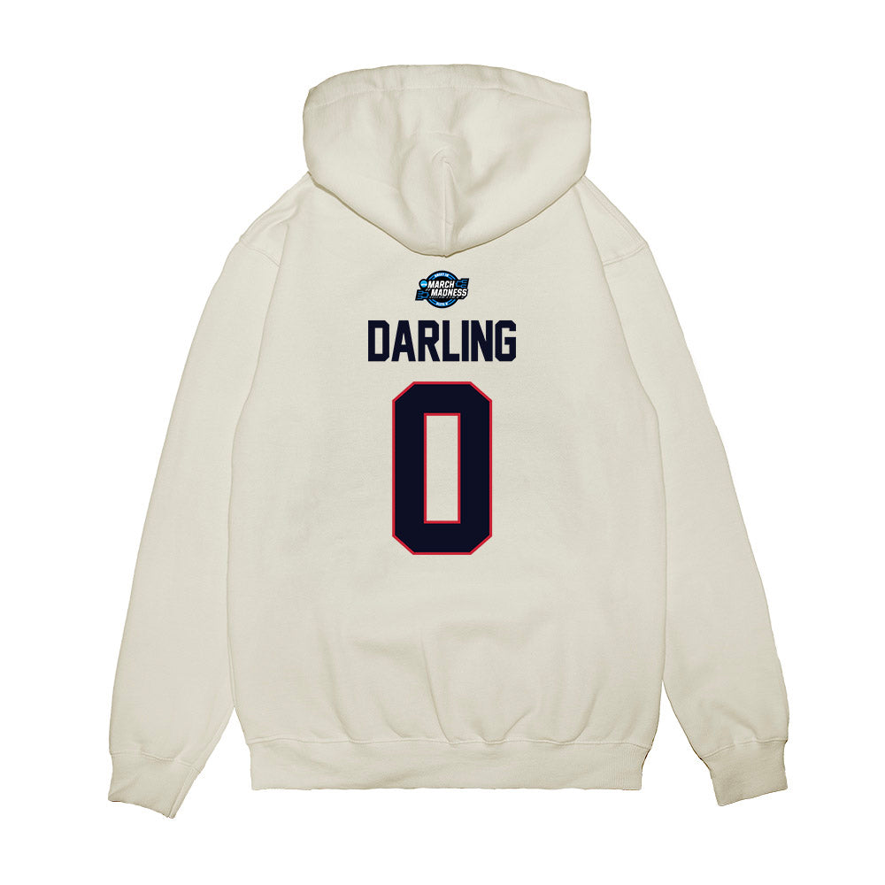St. Johns - NCAA Men's Basketball : Dylan Darling - NCAA® March Madness® 2025 Sweet Sixteen Shersey Premium Hooded Sweatshirt-1