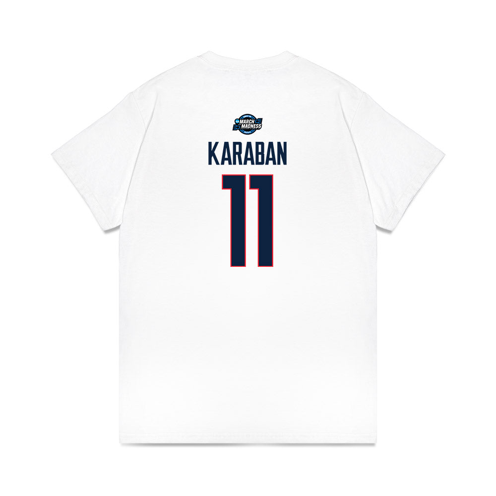 UConn - NCAA Men's Basketball : Alex Karaban - Premium T-Shirt-1