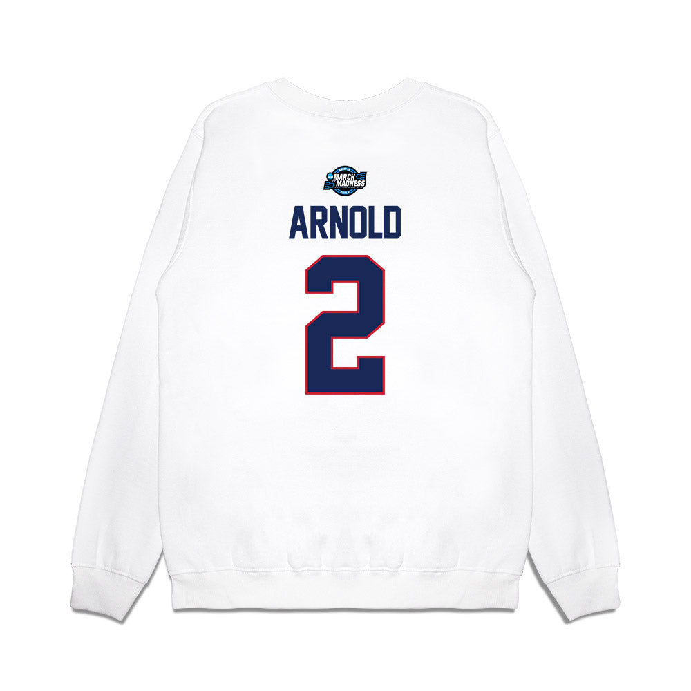 Arizona - NCAA Men's Basketball : Addison Arnold - Premium Crewneck Sweatshirt-1