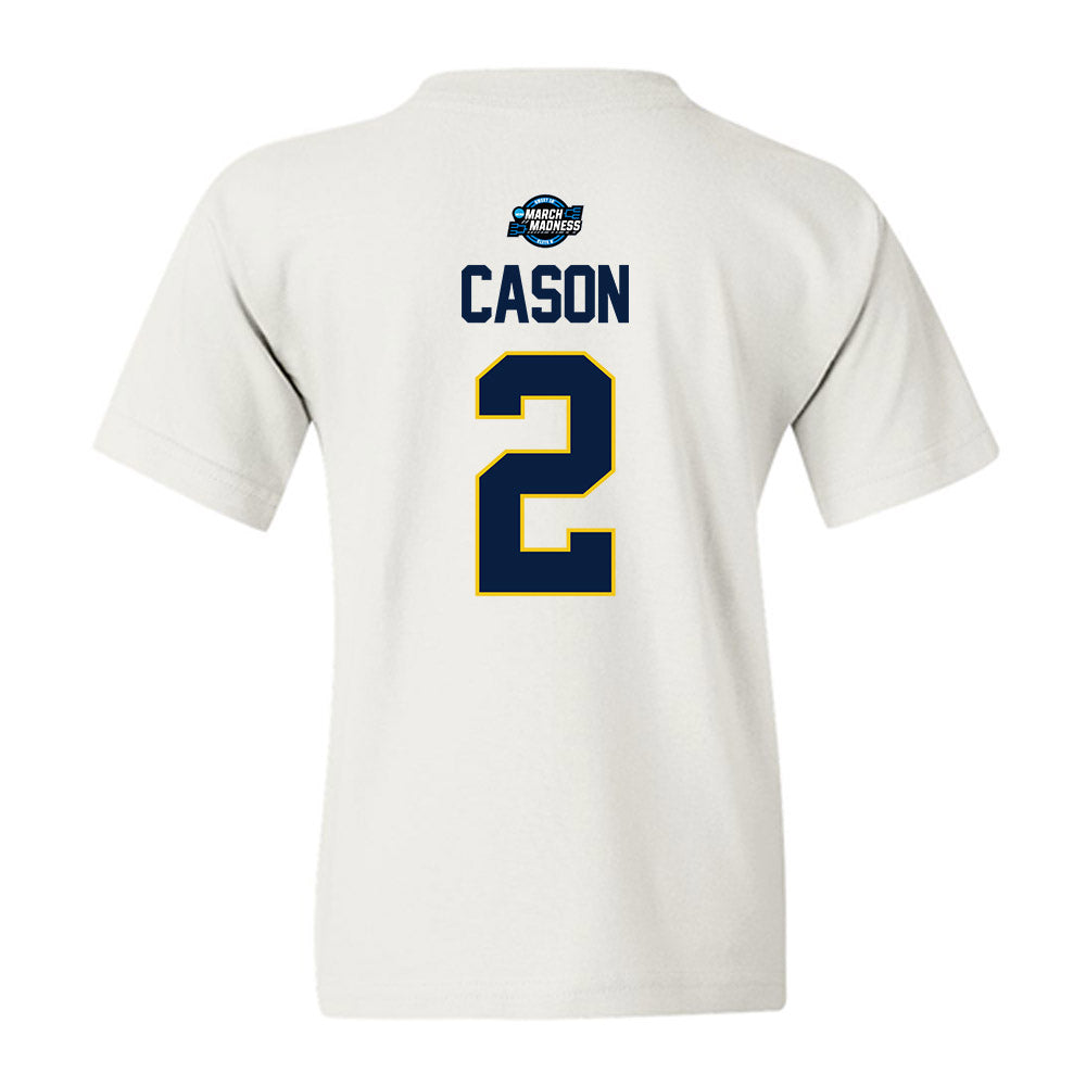 Michigan - NCAA Men's Basketball : Lorenzo Cason - NCAA® March Madness® 2025 Sweet 16 Shersey Youth T-Shirt-1