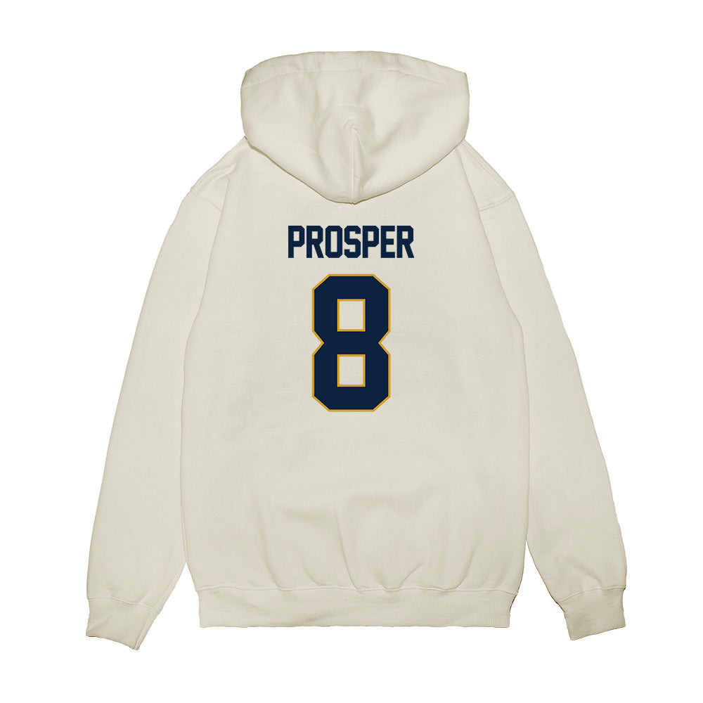 Notre Dame - NCAA Women's Basketball : Cassandre Prosper - NCAA® March Madness® 2025 Sweet 16 Shersey Premium Hooded Sweatshirt-1