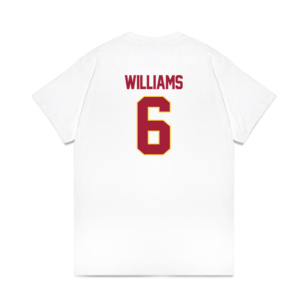 USC - NCAA Women's Basketball : Laura Williams - NCAA® March Madness® 2025 Sweet 16 Shersey Premium T-Shirt-1