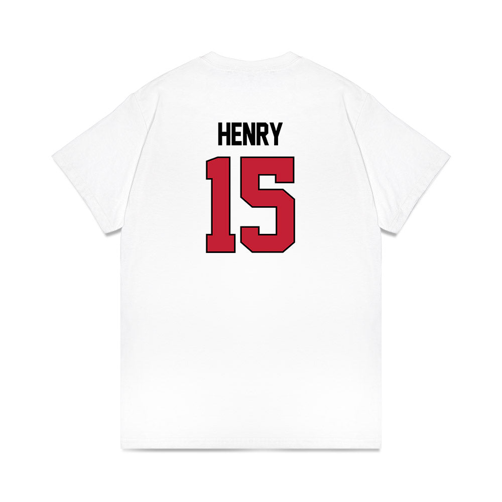 Ohio State - NCAA Women's Basketball : Seini Henry - NCAA® March Madness® 2025 Sweet 16 Shersey Premium T-Shirt-1