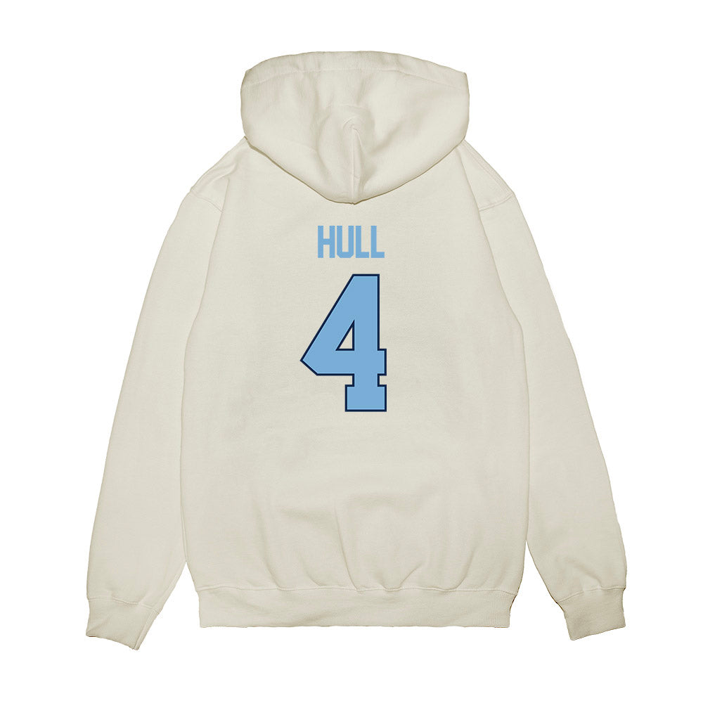 UNC - NCAA Women's Basketball : Laila Hull - NCAA® March Madness® 2025 Sweet 16 Shersey Premium Hooded Sweatshirt-1