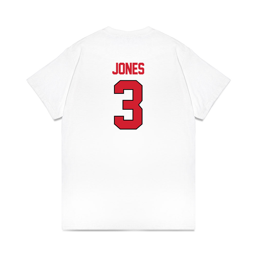 NC State - NCAA Women's Basketball : Zamareya Jones - NCAA® March Madness® 2025 Sweet 16 Shersey Premium T-Shirt-1