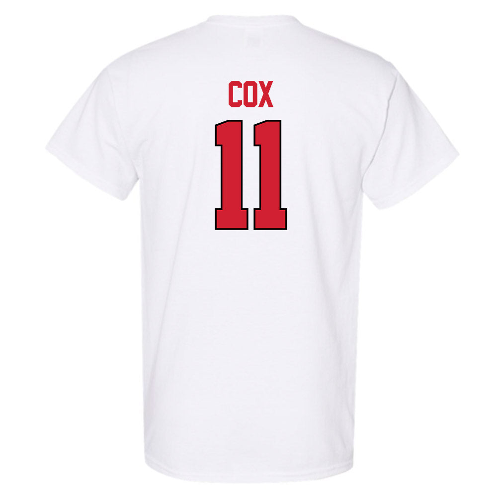 NC State - NCAA Women's Basketball : Madison Cox - NCAA® March Madness® 2025 Sweet 16 Shersey T-Shirt-1