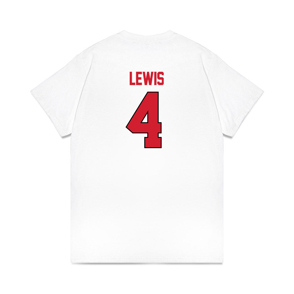 NC State - NCAA Women's Basketball : Alyssa Lewis - NCAA® March Madness® 2025 Sweet 16 Shersey Premium T-Shirt-1