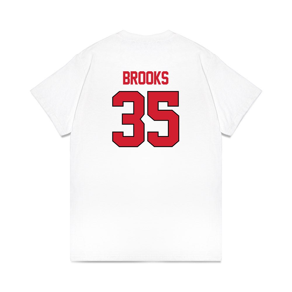NC State - NCAA Women's Basketball : Zoe Brooks - NCAA® March Madness® 2025 Sweet 16 Shersey Premium T-Shirt-1
