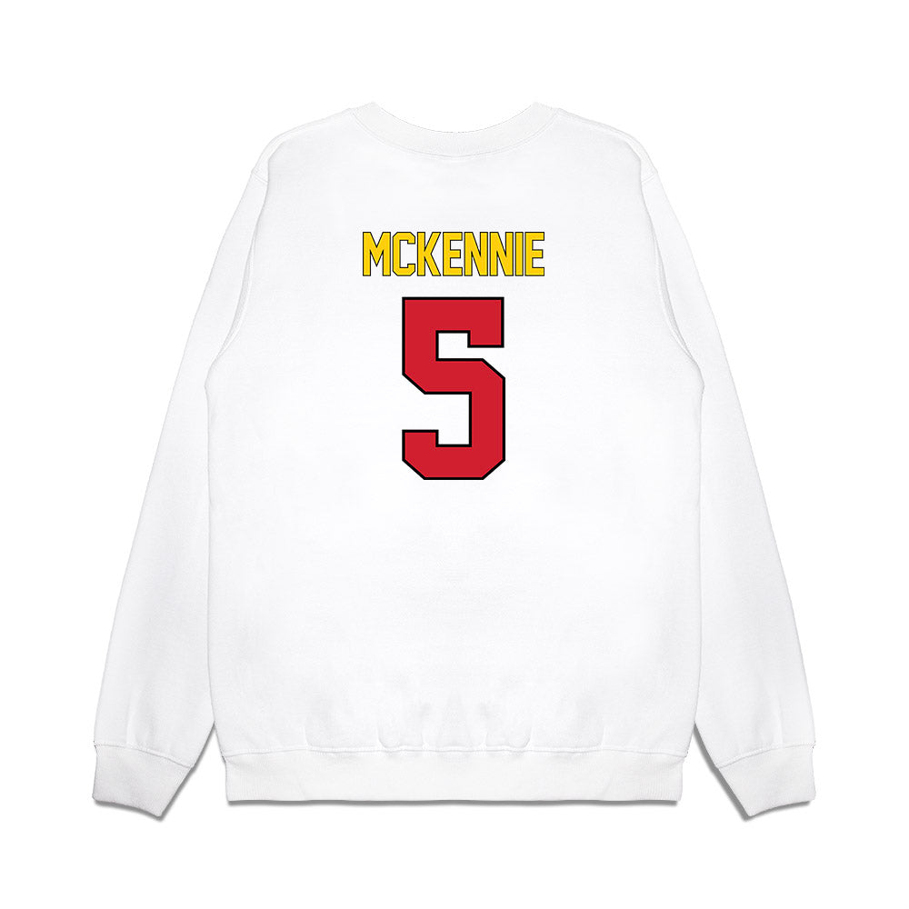 Maryland - NCAA Women's Basketball : Ava McKennie - Premium Crewneck Sweatshirt-1