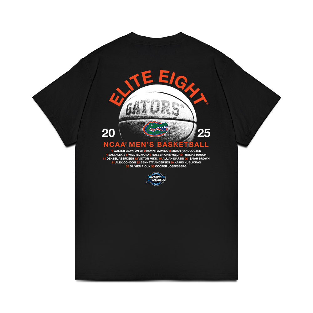 Florida - NCAA Men's Basketball : NCAA® March Madness® 2025 Elite 8 Roster Premium T-Shirt-1