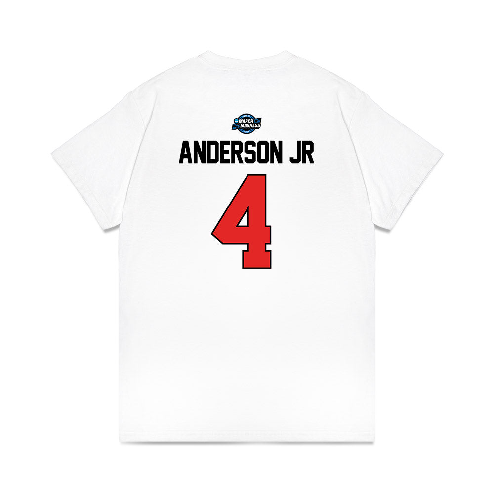 Texas Tech - NCAA Men's Basketball : Chris Anderson Jr - NCAA® March Madness® 2025 Elite 8 Shersey Premium T-Shirt-1