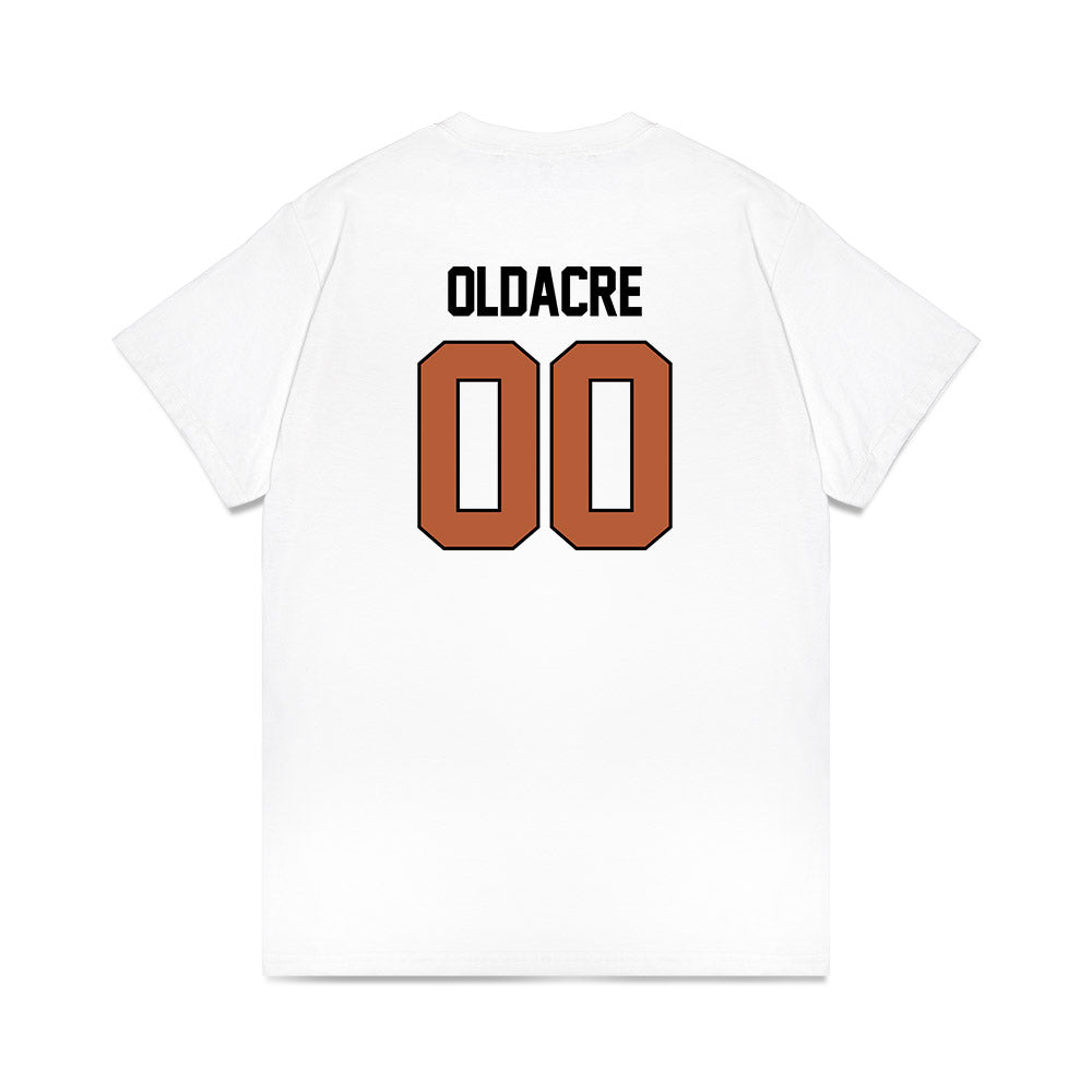 Texas - NCAA Women's Basketball : Kyla Oldacre - NCAA® March Madness® 2025 Elite 8 Shersey Premium T-Shirt-1