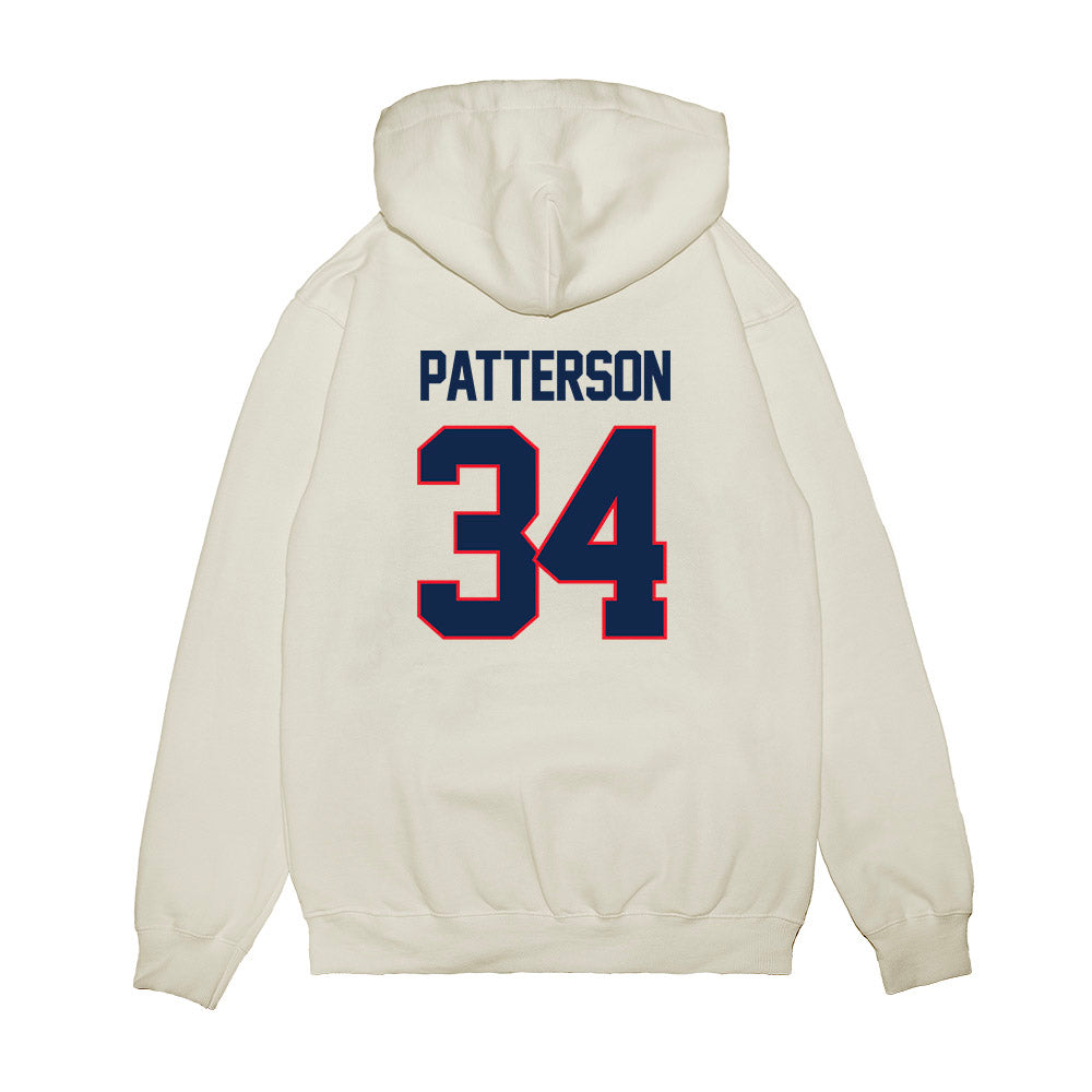 UConn - NCAA Women's Basketball : Ayanna Patterson - NCAA® March Madness® 2025 Elite 8 Shersey Premium Hooded Sweatshirt-1