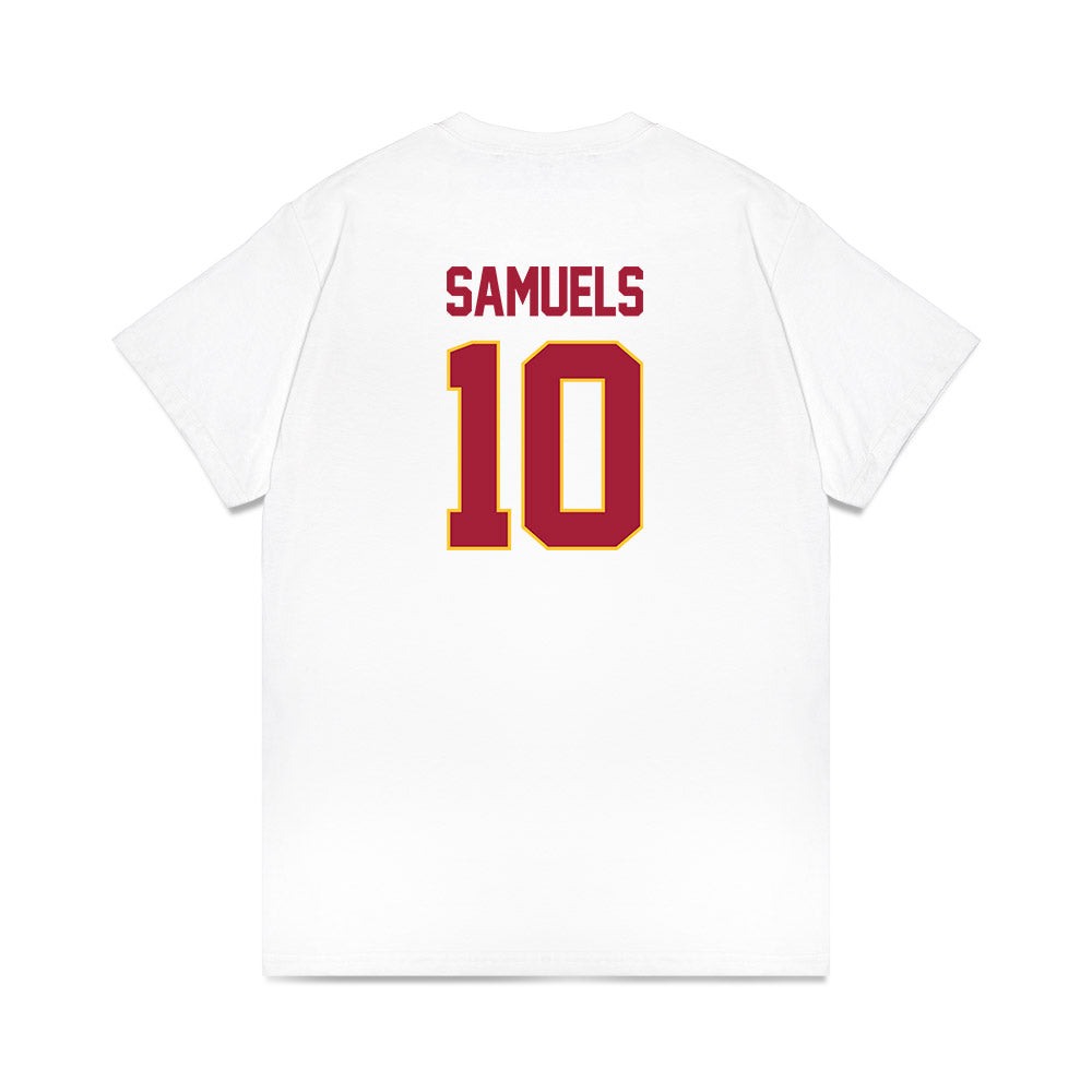 USC - NCAA Women's Basketball : Malia Samuels - NCAA® March Madness® 2025 Elite 8 Shersey Premium T-Shirt-1