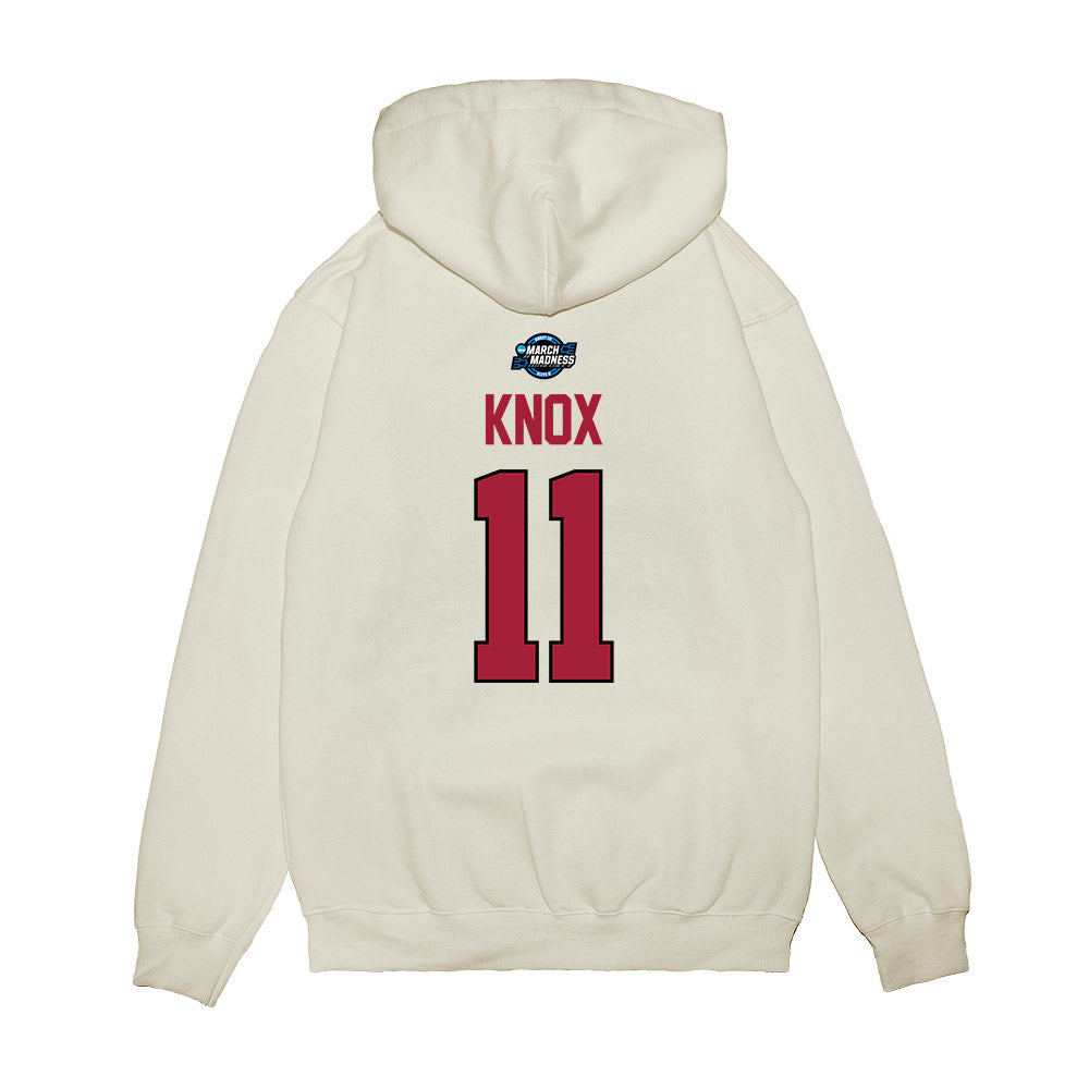 Arkansas - NCAA Men's Basketball : Karter KnoxPremium Hooded Sweatshirt-1