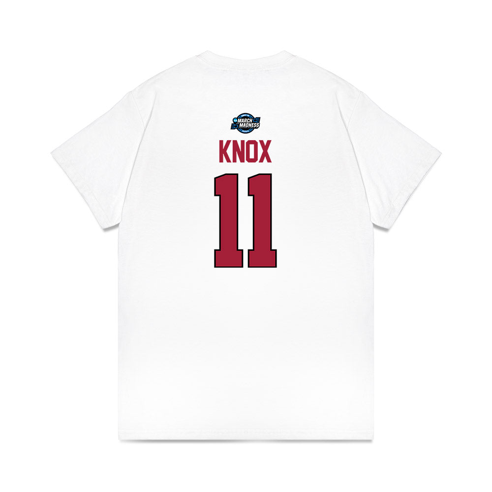 Arkansas - NCAA Men's Basketball : Karter Knox - NCAA® March Madness® 2025 Sweet Sixteen Shersey Premium T-Shirt-1