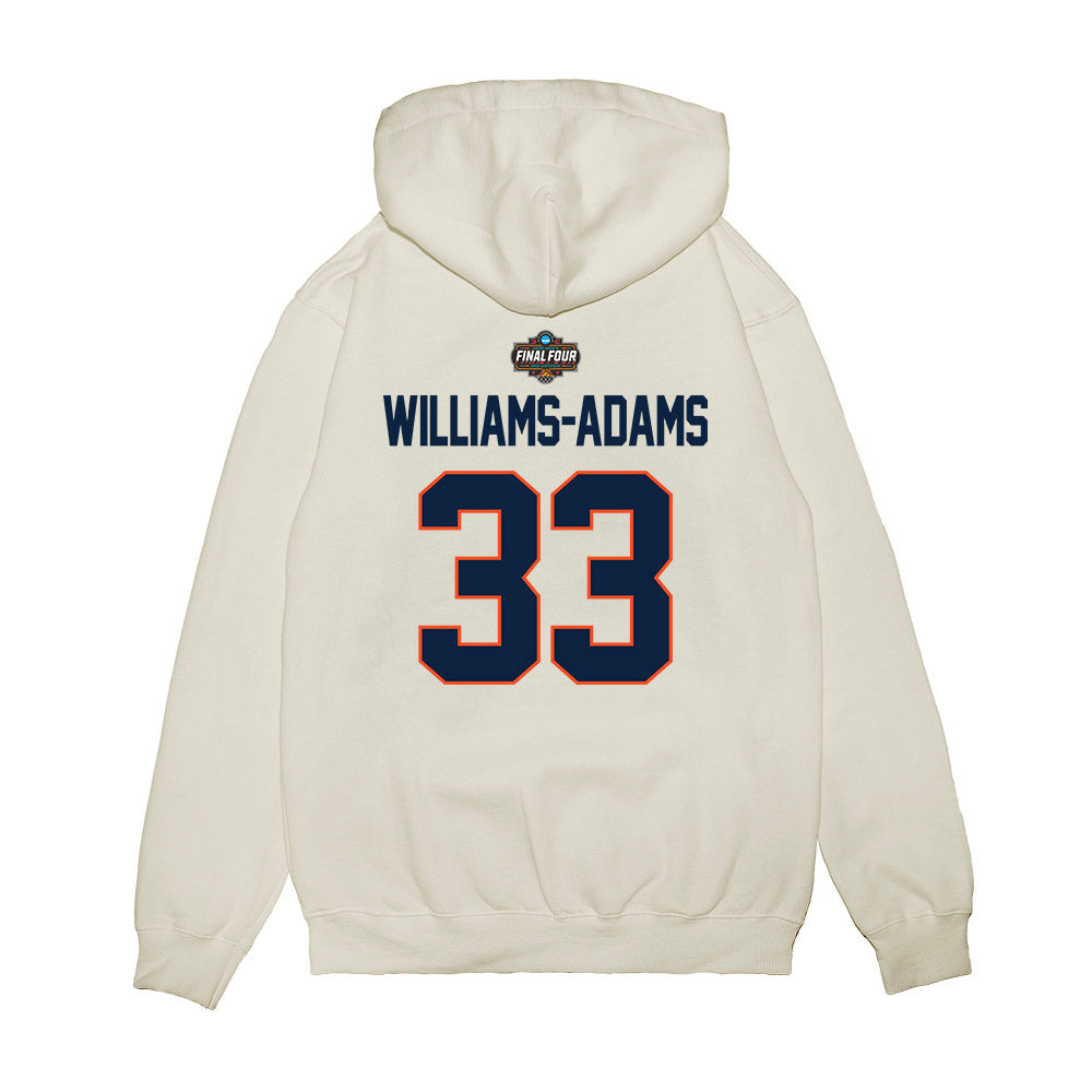 Auburn - NCAA Men's Basketball : Sebastian Williams-Adams - NCAA® March Madness® 2025 Final Four Premium Hooded Sweatshirt-1