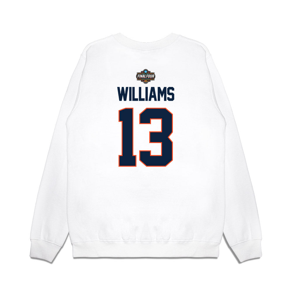 Auburn - NCAA Men's Basketball : CJ Williams - NCAA® March Madness® 2025 Final Four Premium Crewneck Sweatshirt-1