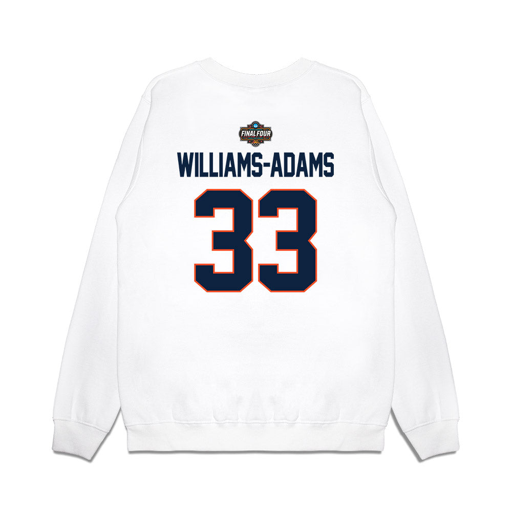 Auburn - NCAA Men's Basketball : Sebastian Williams-Adams - NCAA® March Madness® 2025 Final Four Premium Crewneck Sweatshirt-1