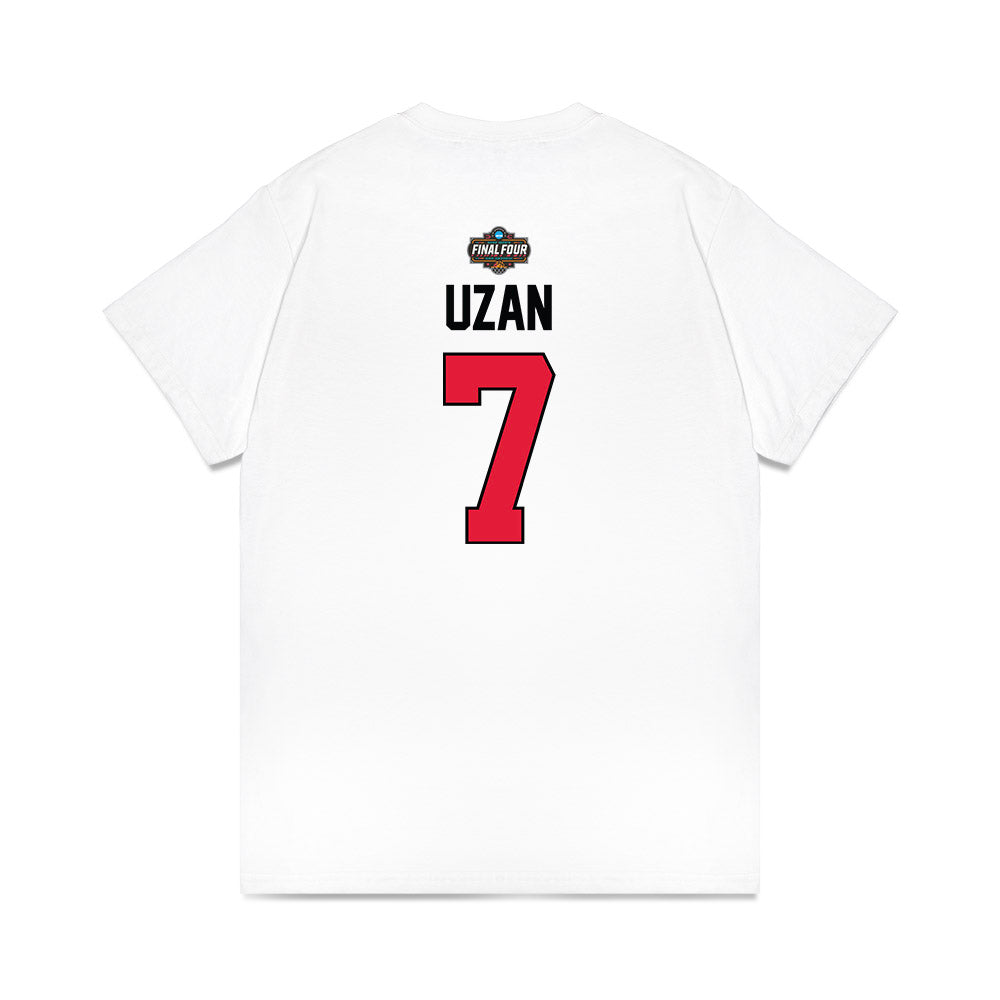 Houston - NCAA Men's Basketball : Milos Uzan - NCAA® March Madness® 2025 Final Four Premium T-Shirt-1