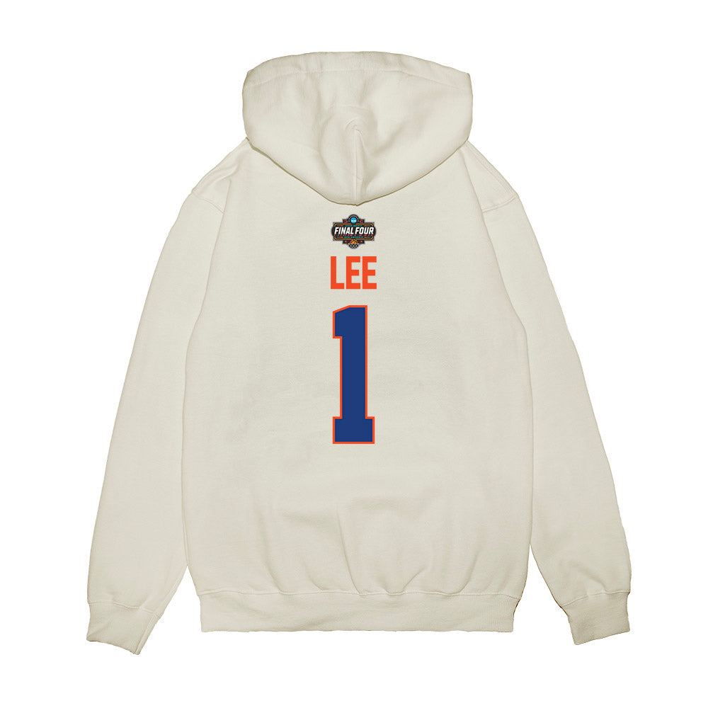 Florida - NCAA Men's Basketball : Xaivian Lee - NCAA® March Madness® 2025 Final Four Premium Hooded Sweatshirt-1