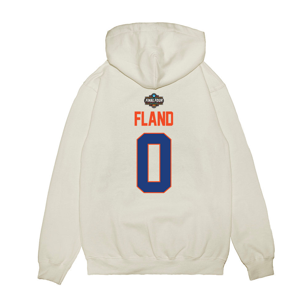 Florida - NCAA Men's Basketball : Johnuel Fland - NCAA® March Madness® 2025 Final Four Premium Hooded Sweatshirt-1