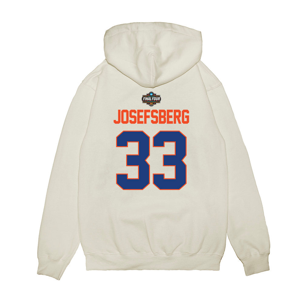 Florida - NCAA Men's Basketball : Cooper Josefsberg - NCAA® March Madness® 2025 Final Four Premium Hooded Sweatshirt-1