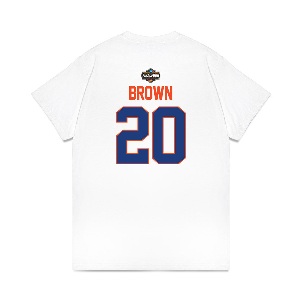 Florida - NCAA Men's Basketball : Isaiah Brown - NCAA® March Madness® 2025 Final Four Premium T-Shirt-1