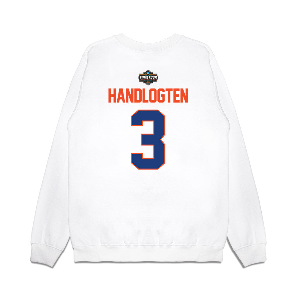 Florida - NCAA Men's Basketball : Micah Handlogten - NCAA® March Madness® 2025 Final Four Premium Crewneck Sweatshirt-1