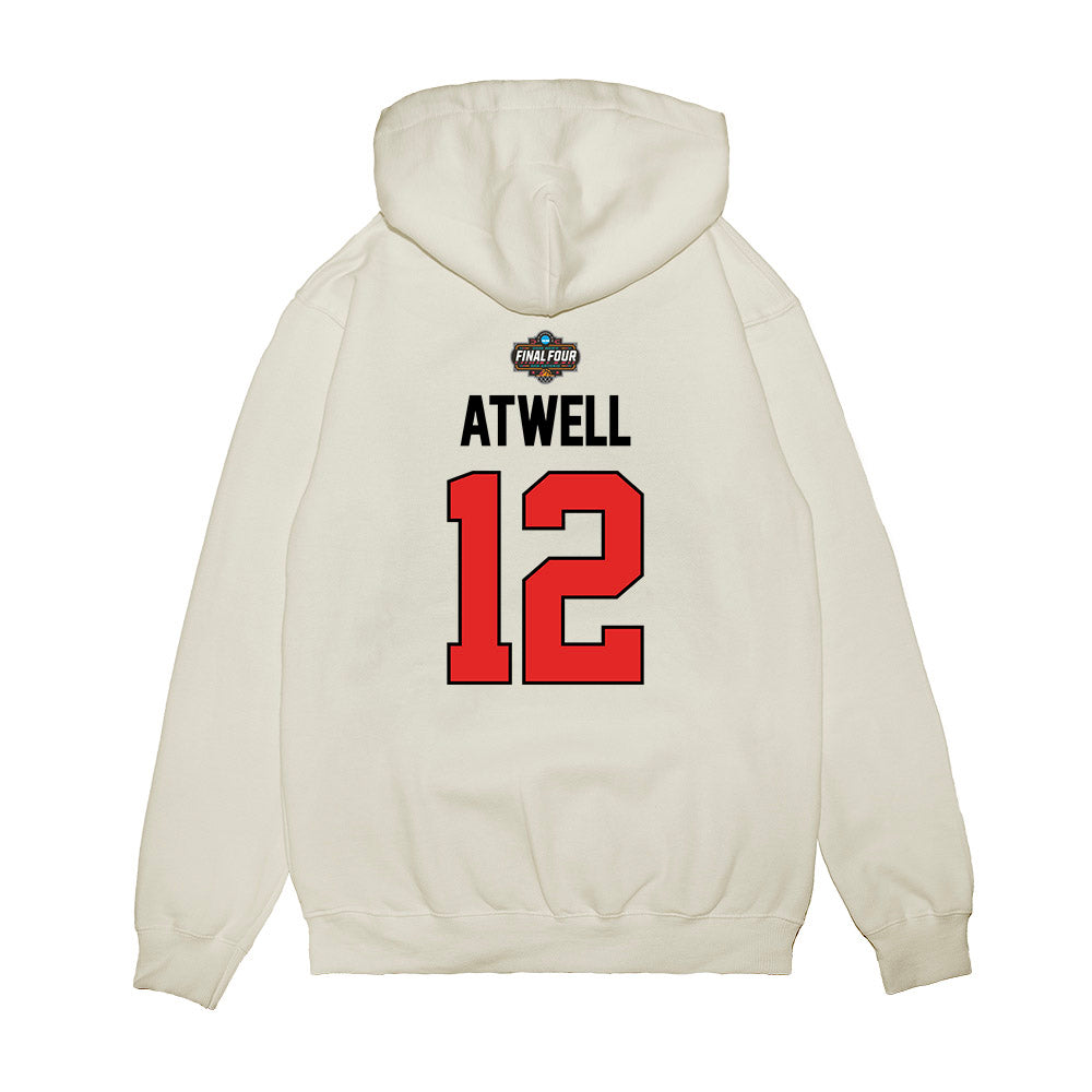 Texas Tech - NCAA Men's Basketball : Donovan Atwell - NCAA® March Madness® 2025 Final 4 Shersey Premium Hooded Sweatshirt-1