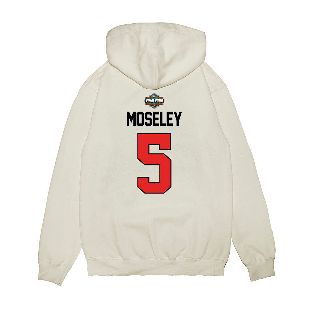 Texas Tech - NCAA Men's Basketball : Josiah Moseley - NCAA® March Madness® 2025 Final 4 Shersey Premium Hooded Sweatshirt-1