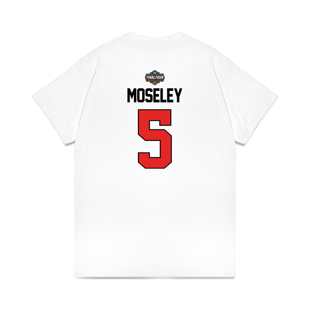 Texas Tech - NCAA Men's Basketball : Josiah Moseley - NCAA® March Madness® 2025 Final 4 Shersey Premium T-Shirt-1