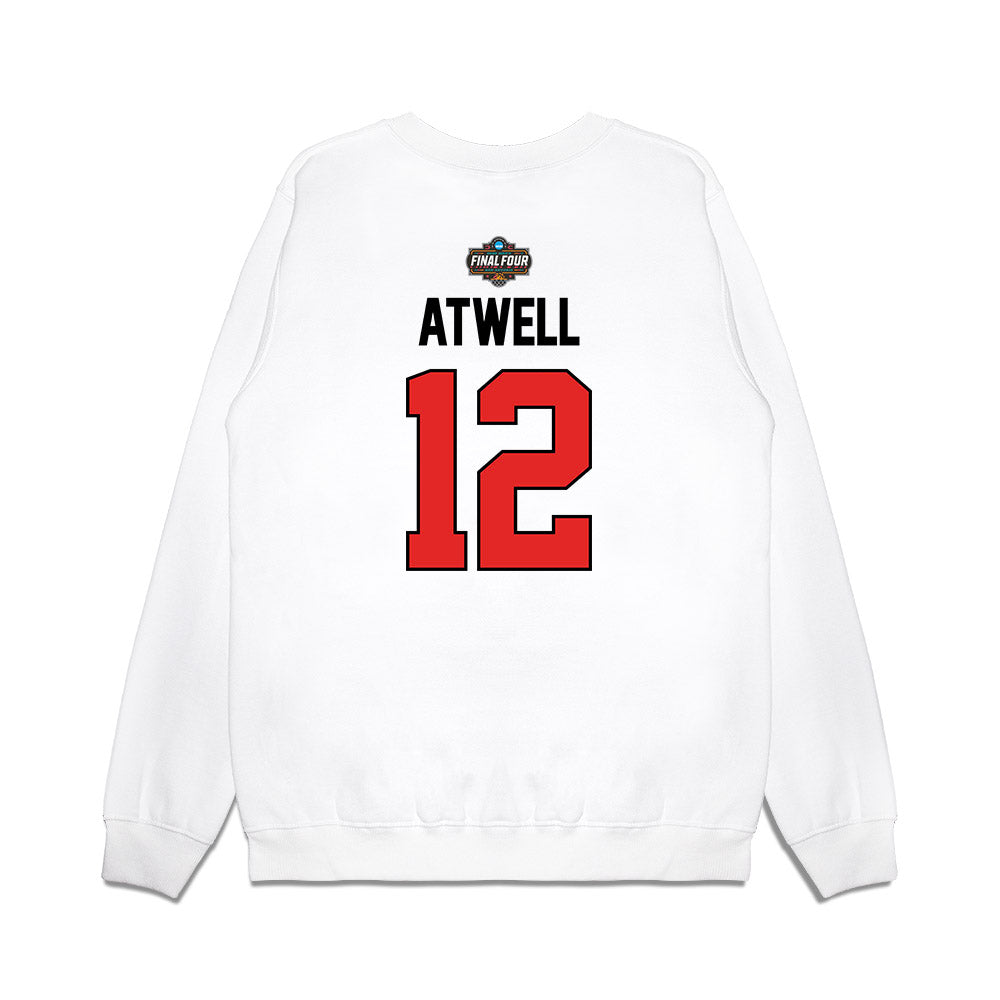Texas Tech - NCAA Men's Basketball : Donovan Atwell - NCAA® March Madness® 2025 Final 4 Shersey Premium Crewneck Sweatshirt-1