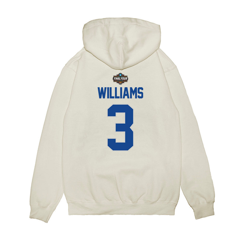 Kentucky - NCAA Men's Basketball : Kam Williams - NCAA® March Madness® 2025 Final 4 Shersey Premium Hooded Sweatshirt-1