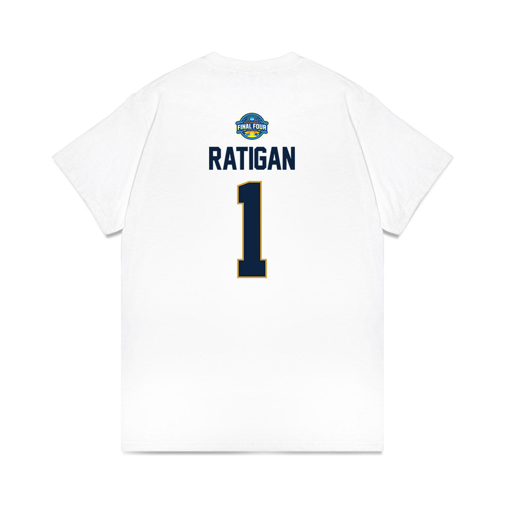 Notre Dame - NCAA Women's Basketball : Kelly Ratigan - NCAA® March Madness® 2025 Final Four Premium T-Shirt-1