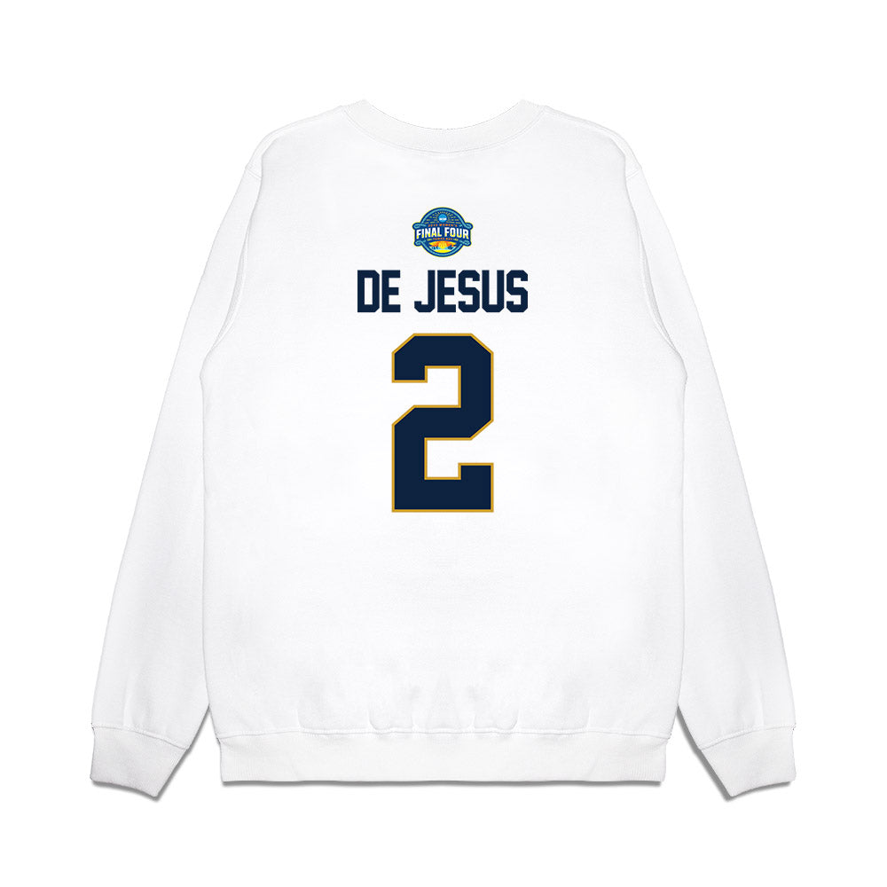 Notre Dame - NCAA Women's Basketball : Vanessa de Jesus - NCAA® March Madness® 2025 Final Four Premium Crewneck Sweatshirt-1