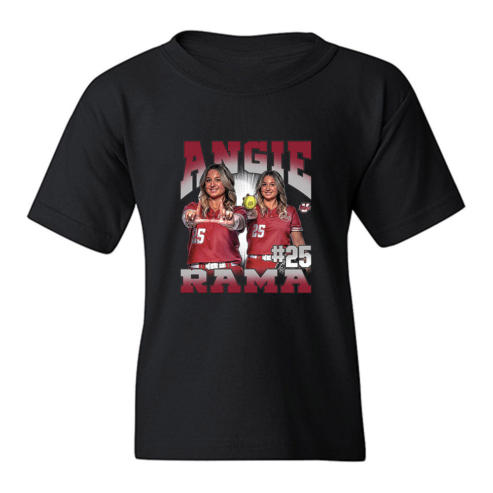 UMass - NCAA Softball : Angie Rama - Collage Youth T-Shirt-0