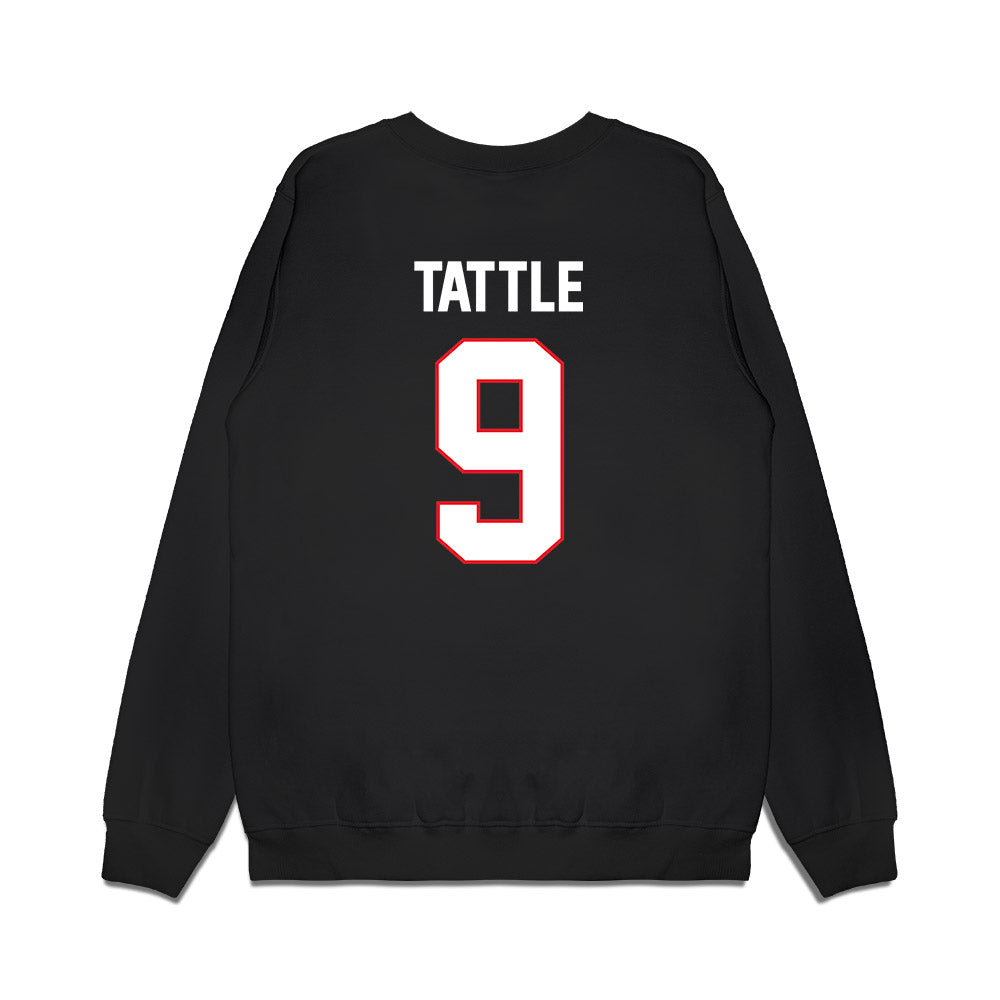 UConn - NCAA Men's Ice Hockey : Ryan Tattle - Championship Classic Shersey Premium Crewneck Sweatshirt-1