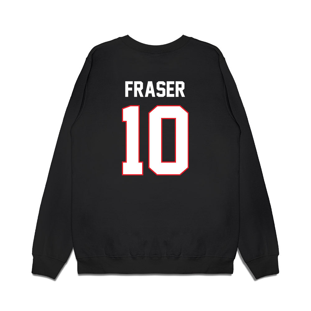 UConn - NCAA Men's Ice Hockey : Tristan Fraser - Championship Classic Shersey Premium Crewneck Sweatshirt-1