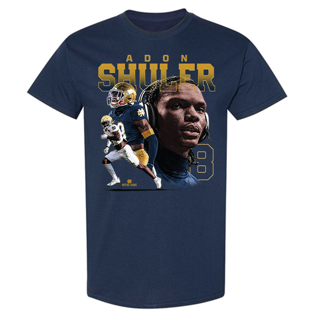 Notre Dame - NCAA Football : Adon Shuler - Player Collage T-Shirt-0