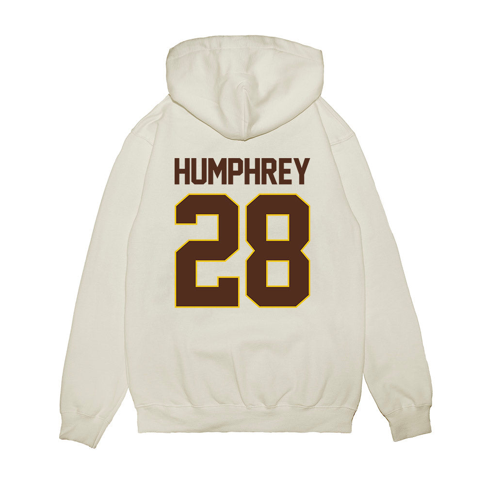 Western Michigan - NCAA Men's Ice Hockey : Ryan Humphrey - NCAA® March Madness® 2025 Frozen Four Shersey Premium Hooded Sweatshirt-1